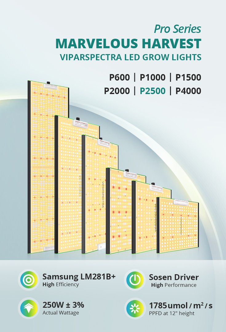 ViparSpectra® P2500 250W Infrared Full Spectrum LED Grow Light